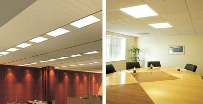 45W SMD Warm White LED Flat Panel Lampu 120Lm / W, LED Ceiling Lights Panel