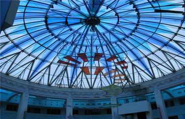 Berwarna Flat / Curved Kaca Tempered Untuk Skylight Dekorasi CE