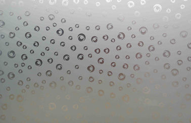 Asam Etching Patterned Frosted Kaca Tempered Untuk CE Dekoratif