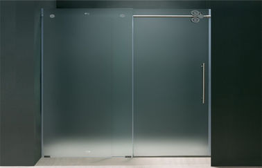 Sandblasted Panel Patterned Kaca Dekorasi Untuk Shower Enclosure