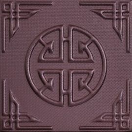 Cina Style Kulit Dekorasi Wall Paneling 3D Dinding Ubin / 3D Wallpaper Eco-friendly