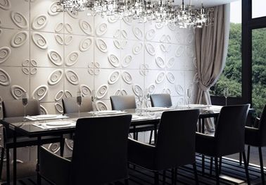 Indoor multi Warna Wall Covering 3D Background Dinding / Modern 3D Wall Stiker untuk Hotel
