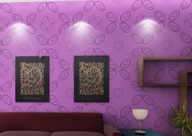 Indoor multi Warna Wall Covering 3D Background Dinding / Modern 3D Wall Stiker untuk Hotel