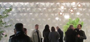 PVC Bahan Waterproof Exterior 3D Wall Panel terbuka Wall Covering Stone Wall Latar Belakang