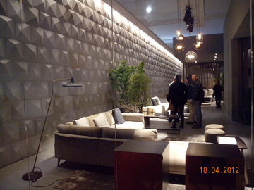 PVC Bahan Waterproof Exterior 3D Wall Panel terbuka Wall Covering Stone Wall Latar Belakang
