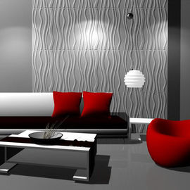 dinding papan 3d, serat wallpaper dinding dekorasi gelombang panel MDF