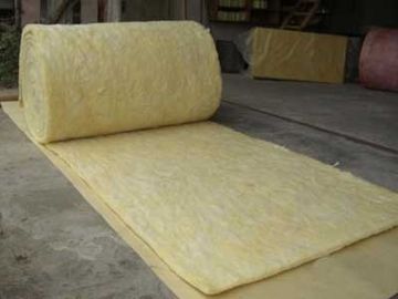 Suhu Tinggi Perlawanan Glass Wool Blanket Untuk Power Plant 20mm - 100mm Tebal
